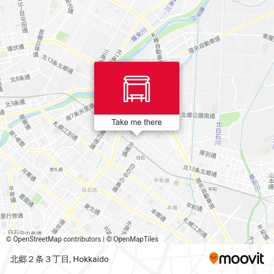 北郷２条３丁目 map