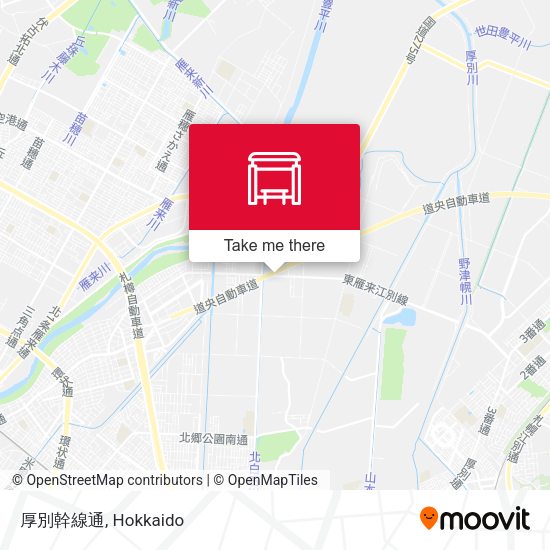 厚別幹線通 map
