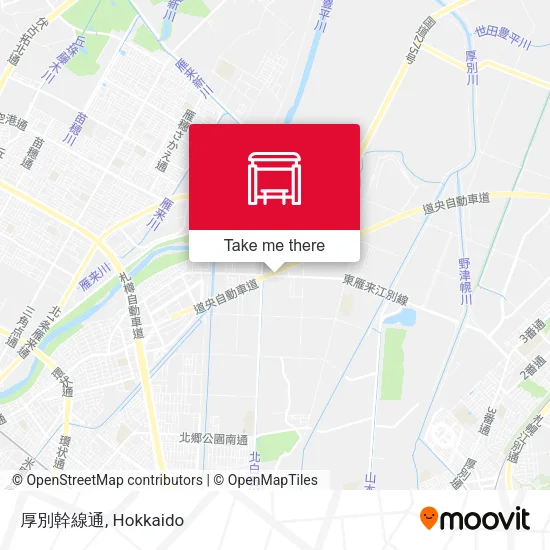 厚別幹線通 map