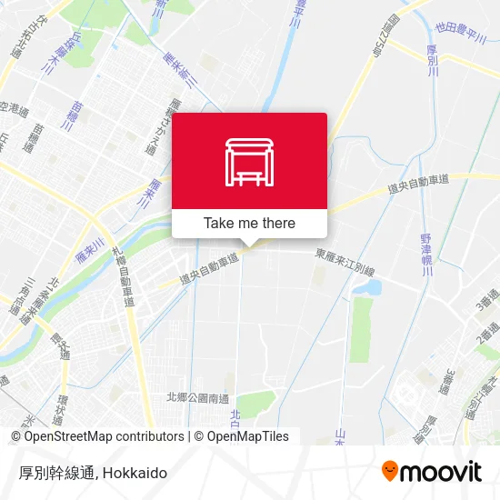 厚別幹線通 map
