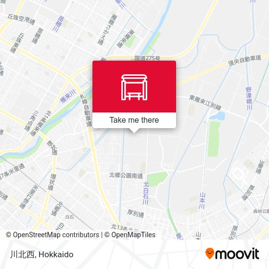 川北西 map