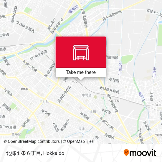 北郷１条６丁目 map