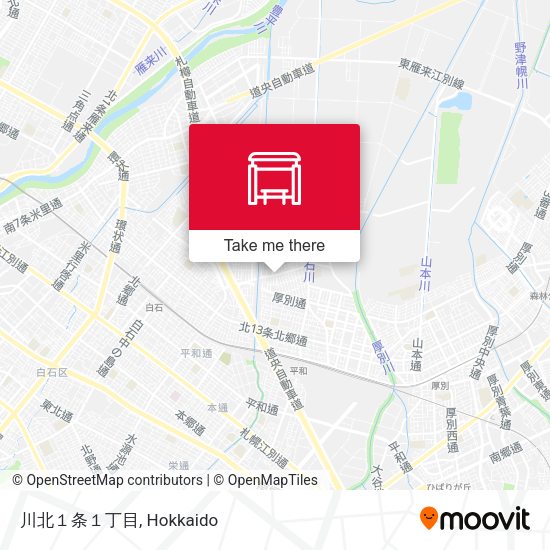 川北１条１丁目 map