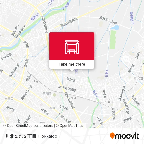 川北１条２丁目 map