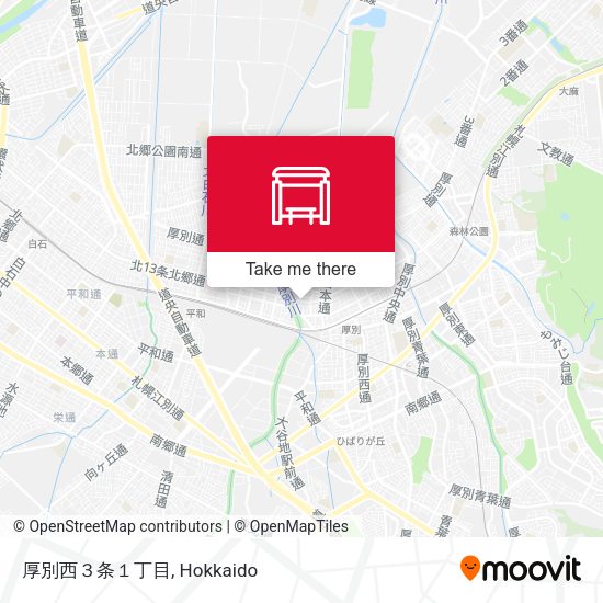厚別西３条１丁目 map