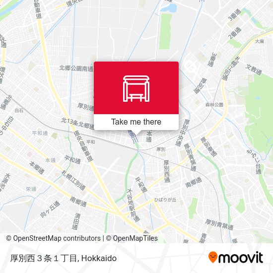 厚別西３条１丁目 map
