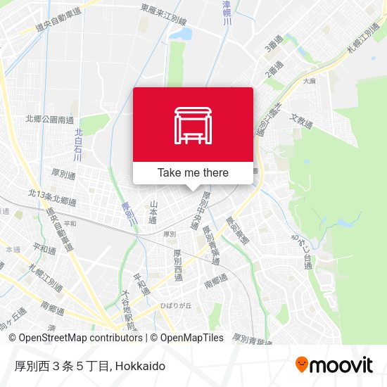 厚別西３条５丁目 map