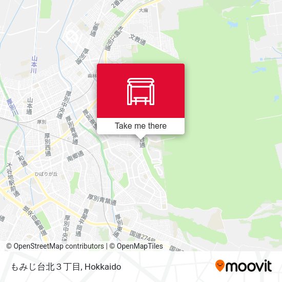 もみじ台北３丁目 map