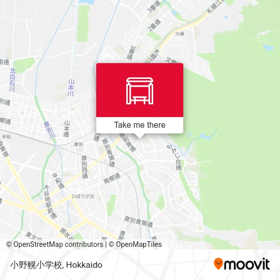 小野幌小学校 map