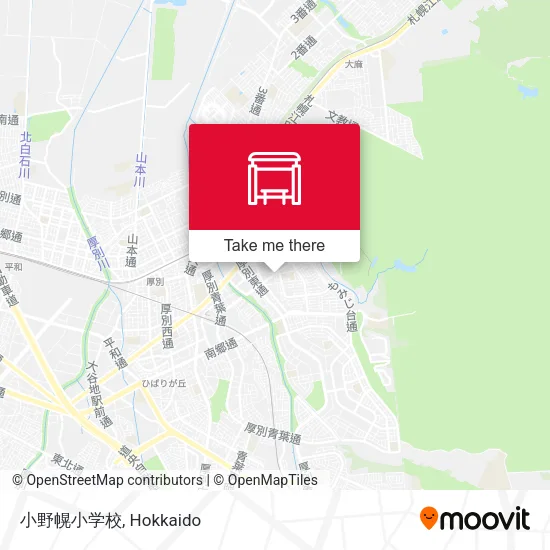 小野幌小学校 map