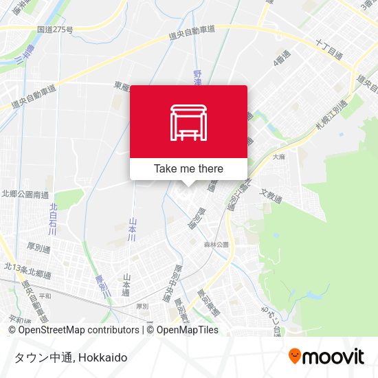 タウン中通 map