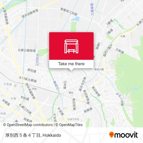 厚別西５条４丁目 map