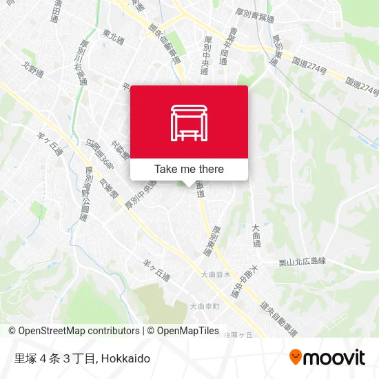 里塚４条３丁目 map