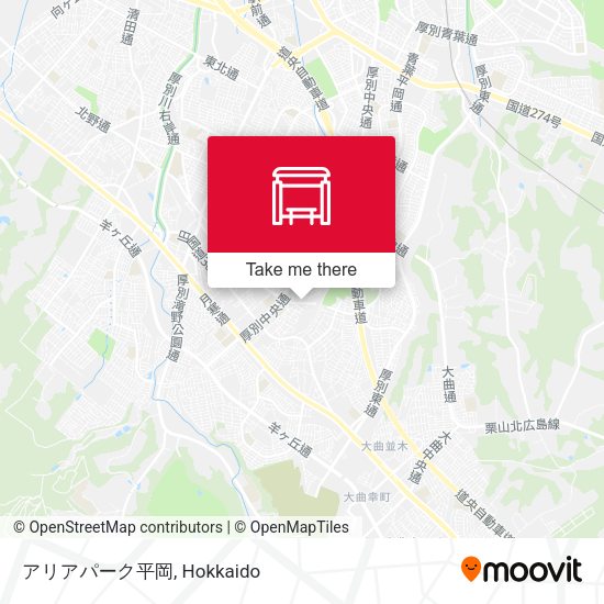 アリアパーク平岡 map