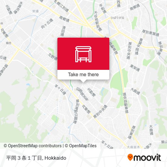 平岡３条１丁目 map