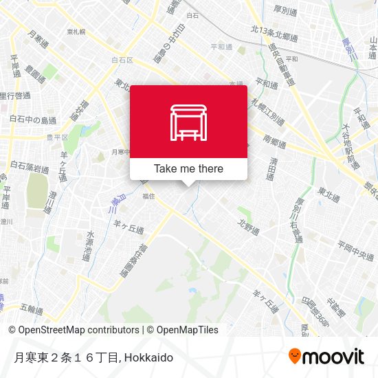 月寒東２条１６丁目 map