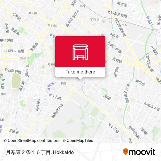 月寒東２条１６丁目 map