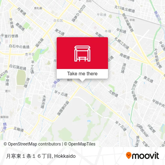 月寒東１条１６丁目 map