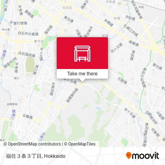 福住３条３丁目 map