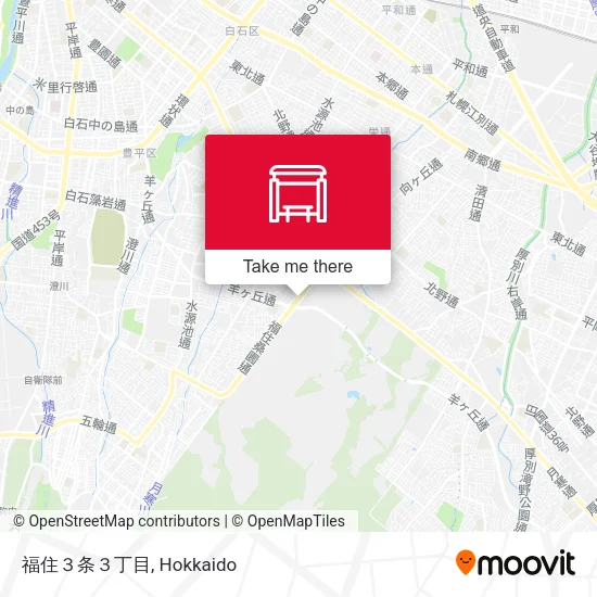 福住３条３丁目 map