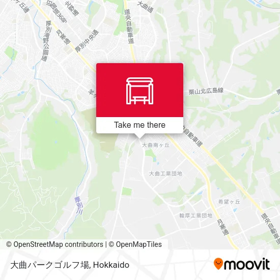 大曲パークゴルフ場 map