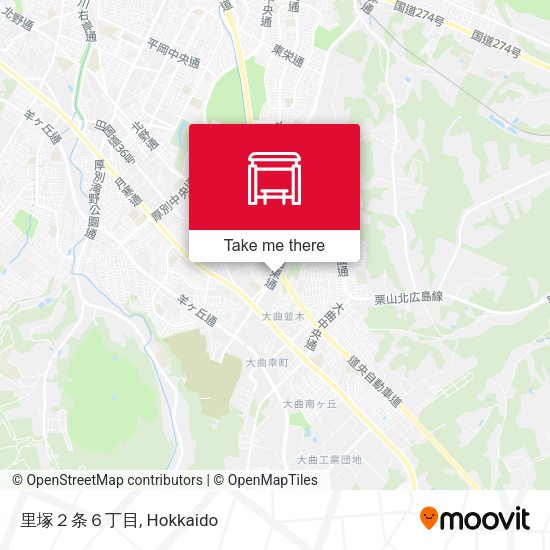 里塚２条６丁目 map