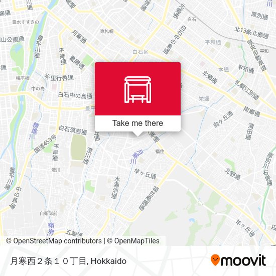 月寒西２条１０丁目 map