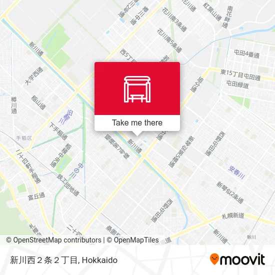 新川西２条２丁目 map