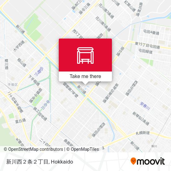 新川西２条２丁目 map