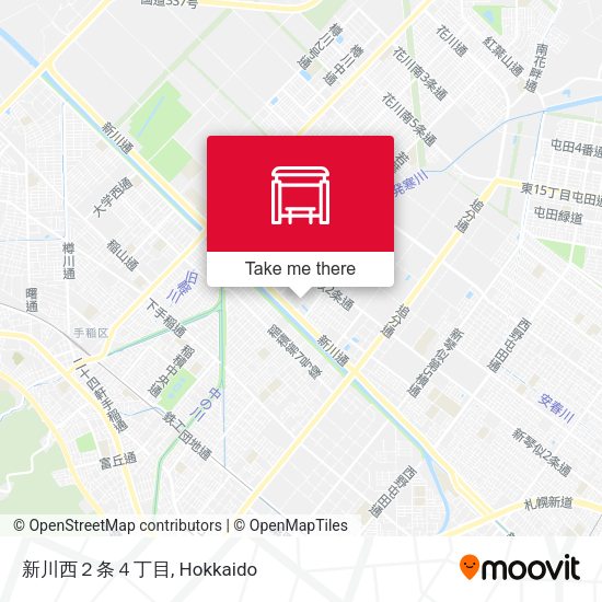 新川西２条４丁目 map