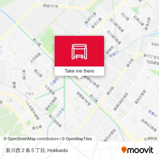 新川西２条５丁目 map
