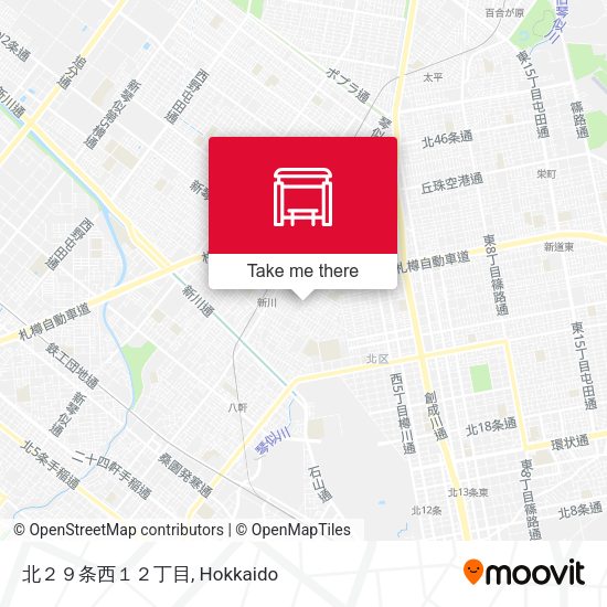北２９条西１２丁目 map