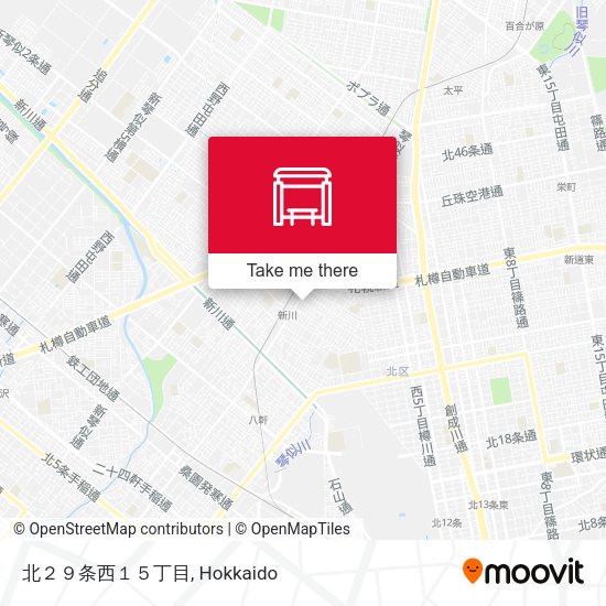 北２９条西１５丁目 map