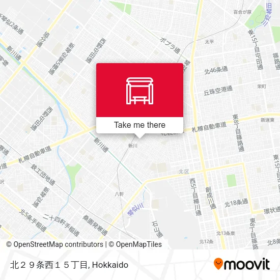 北２９条西１５丁目 map