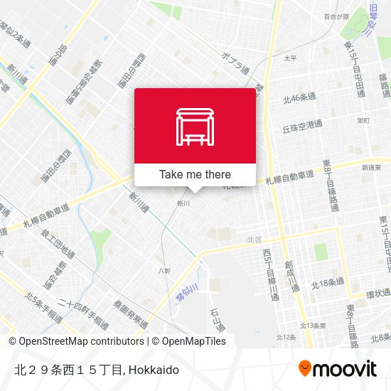 北２９条西１５丁目 map