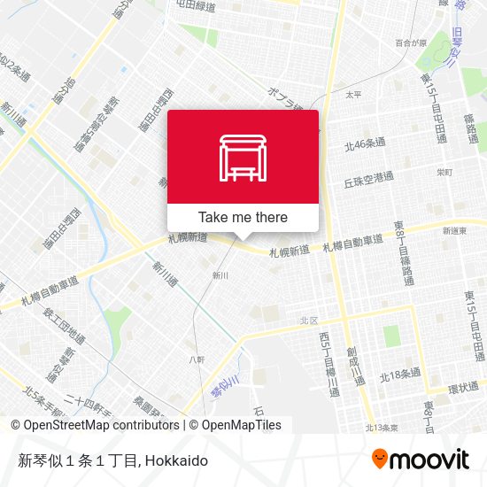 新琴似１条１丁目 map