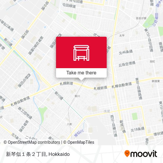 新琴似１条２丁目 map