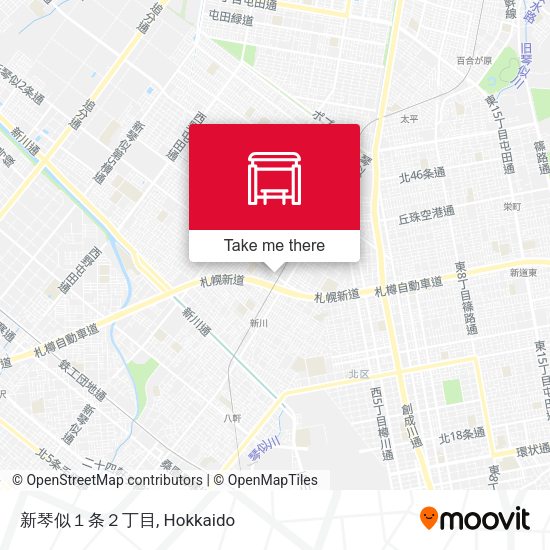 新琴似１条２丁目 map