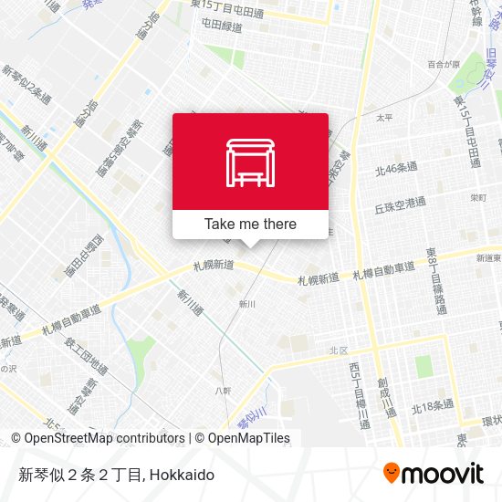 新琴似２条２丁目 map