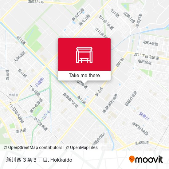 新川西３条３丁目 map