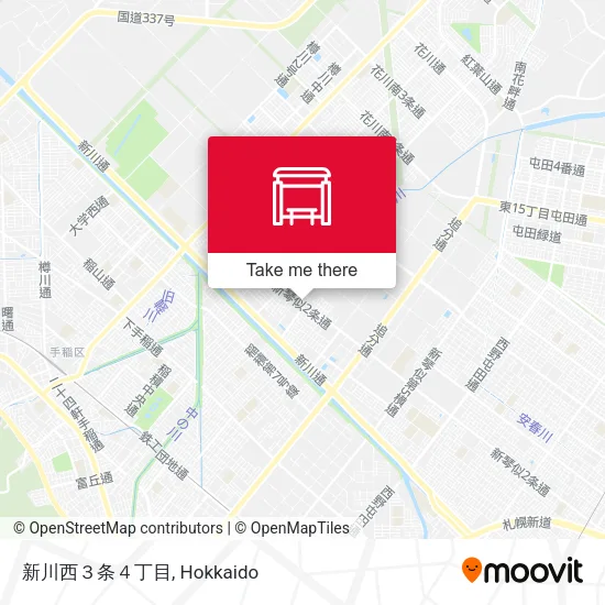 新川西３条４丁目 map