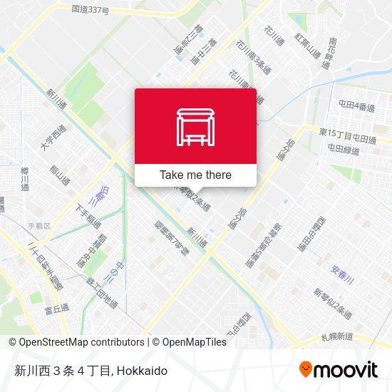 新川西３条４丁目 map