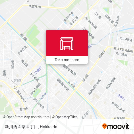新川西４条４丁目 map