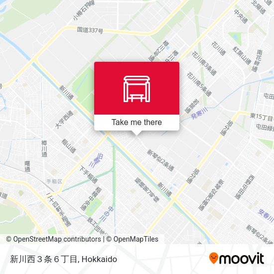 新川西３条６丁目 map