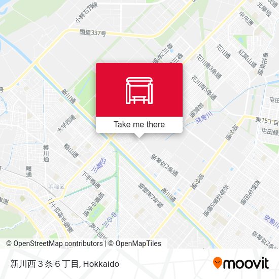 新川西３条６丁目 map