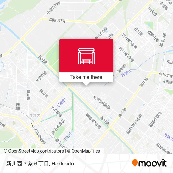 新川西３条６丁目 map