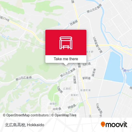 Kitahiroshima High School map