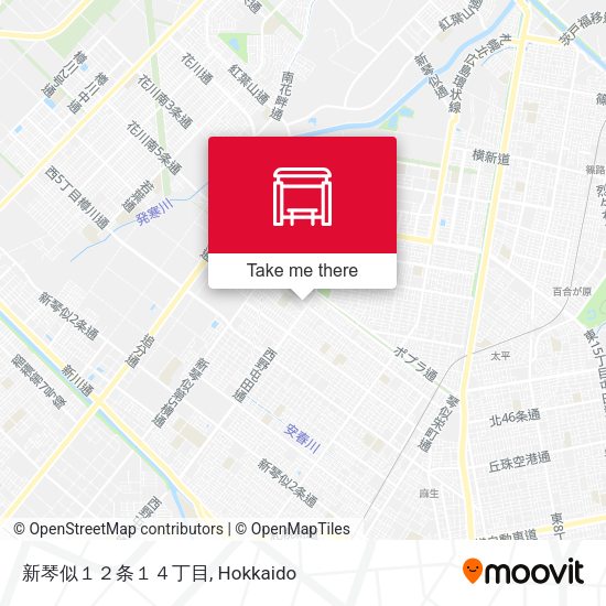 新琴似１２条１４丁目 map