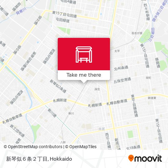 新琴似６条２丁目 map