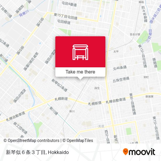 新琴似６条３丁目 map